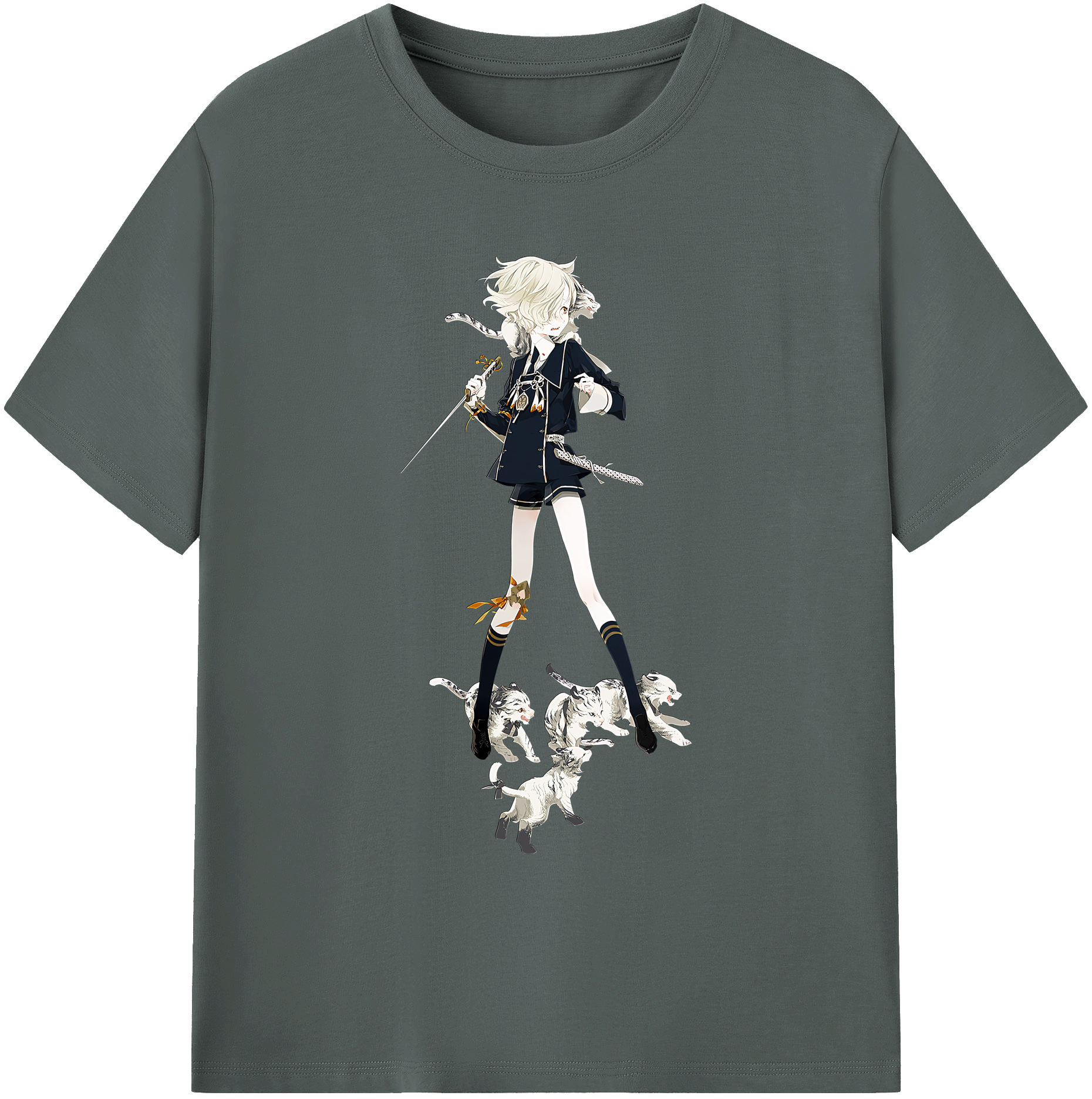 （画像用） 刀剣乱舞 Touken Ranbu 綿100％ メンズ半袖Tシャツ｜肌触りやわらか＆通気性